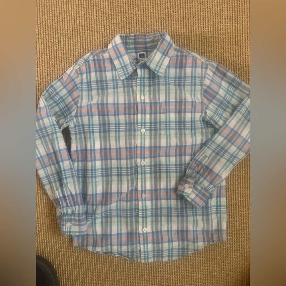 Janie and Jack Boys Plaid Button-Down Shirt